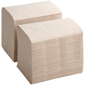 Kraft 2-Ply Wide Interfold 6 1/4" x 4 3/8" Dispenser Napkin - 6,000/Case