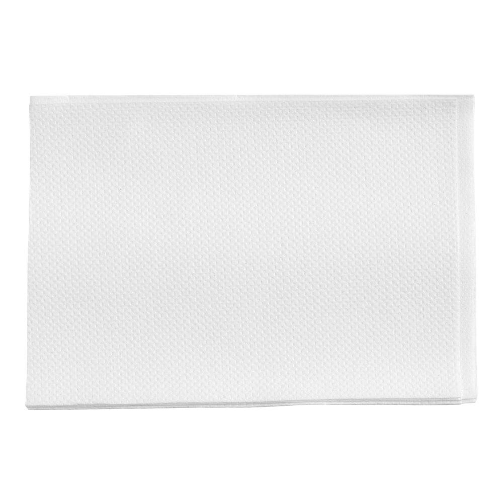 White 2-Ply Wide Interfold 6 1/4" x 4 3/8" Dispenser Napkin - 6,000/Case