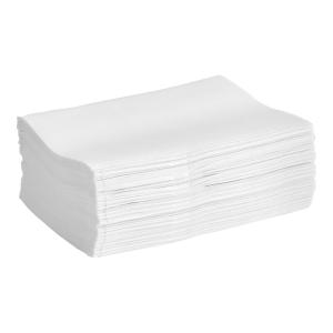 White 2-Ply Wide Interfold 6 1/4" x 4 3/8" Dispenser Napkin - 6,000/Case