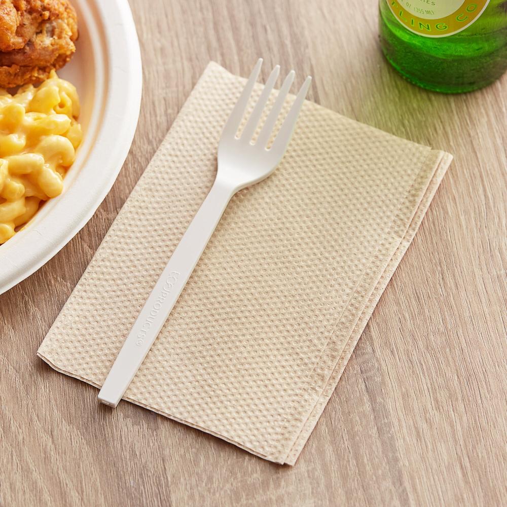 Kraft 1-Ply Wide Interfold 6 1/4" x 4 3/8" Dispenser or Tabletop Napkin - 6,000/Case