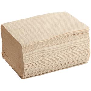 Kraft 1-Ply Wide Interfold 6 1/4" x 4 3/8" Dispenser or Tabletop Napkin - 6,000/Case