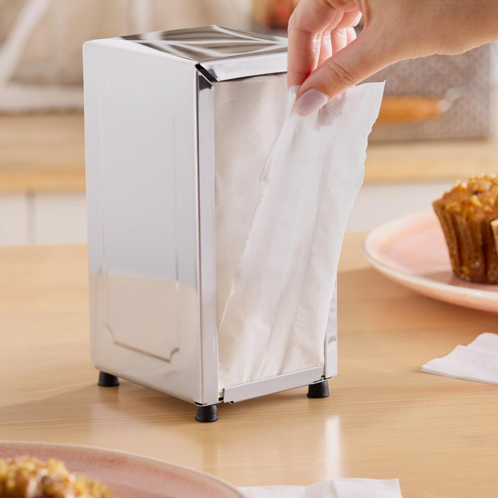 White Tall-Fold 6" x 13" Dispenser Napkin - 500/Pack