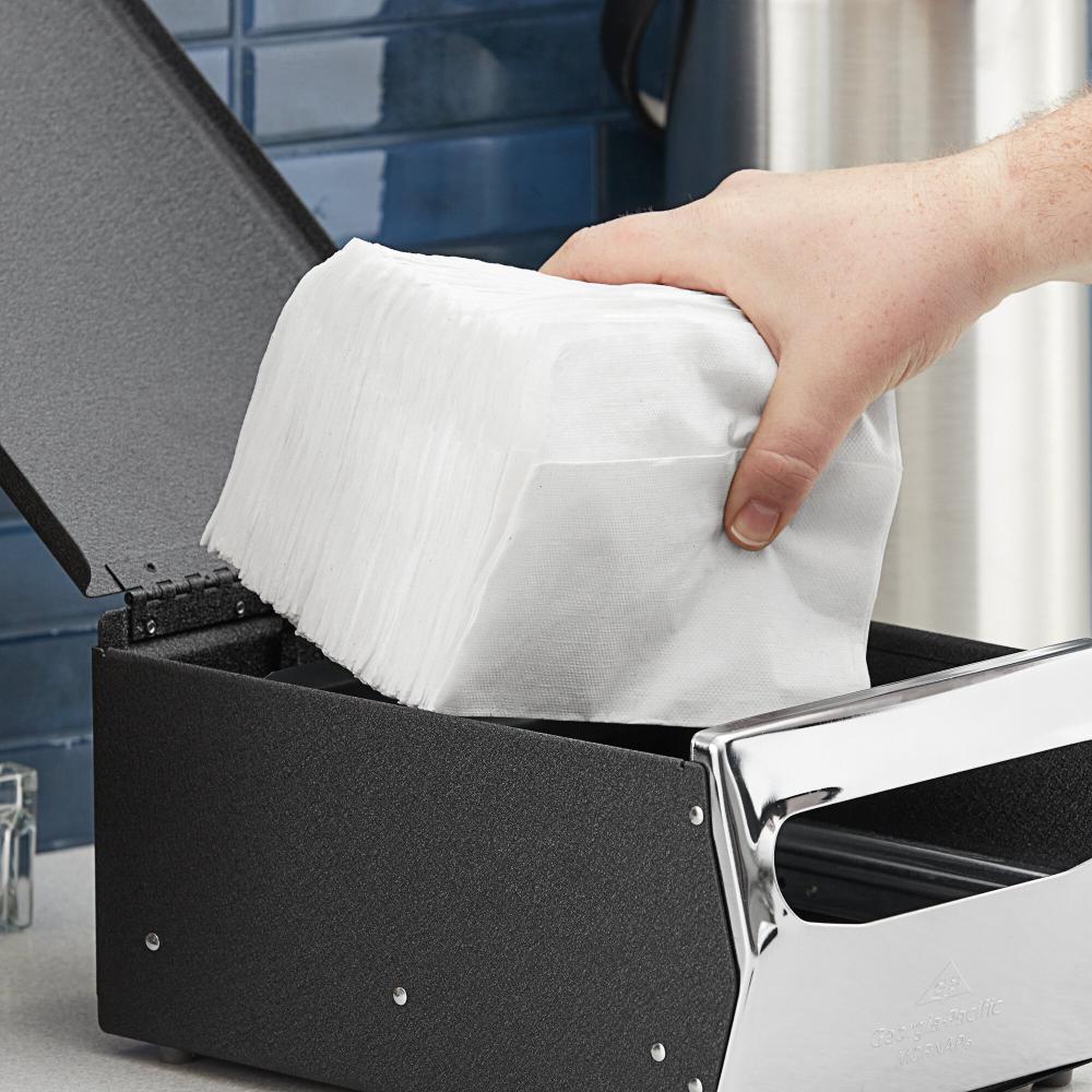White 1-Ply Full Fold Paper Napkin - 7,200/Case