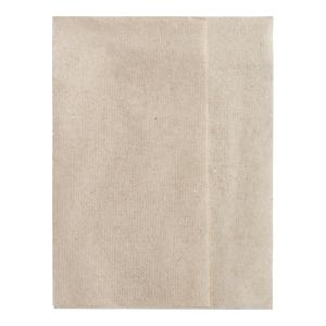 Brown 8 1/2" x 13" 1-Ply Full Fold Paper Napkin - 10,800/Case