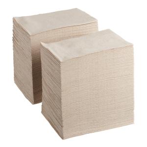 Brown 8 1/2" x 13" 1-Ply Full Fold Paper Napkin - 10,800/Case