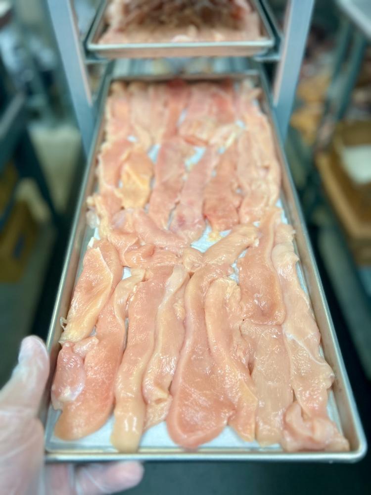 Freeze Dried Uncooked Chicken Breast Strips