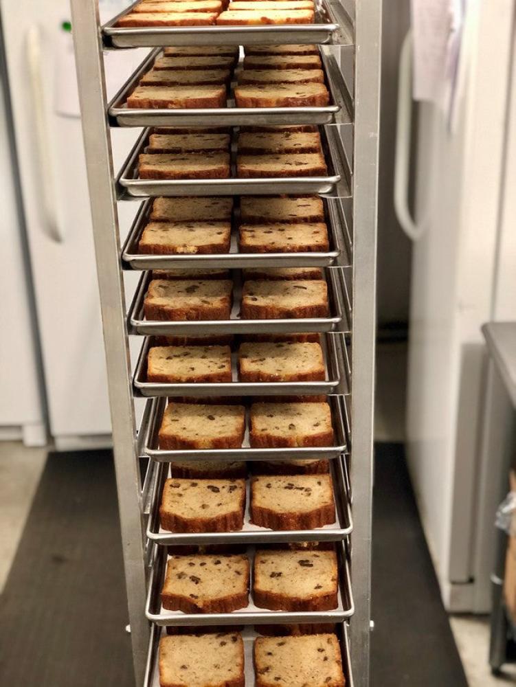 Freeze Dried Banana Walnut Pound Cake