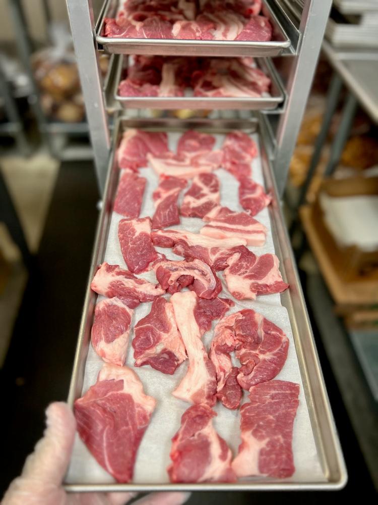 Dried Uncooked Boneless Country-Style Pork Ribs