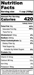 Freeze Dried Shredded Swiss Cheese