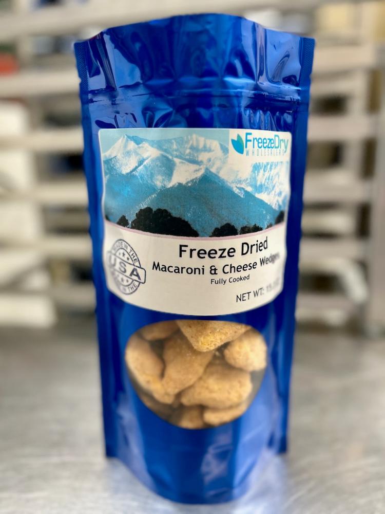 Freeze Dried Macaroni and Cheese Wedges