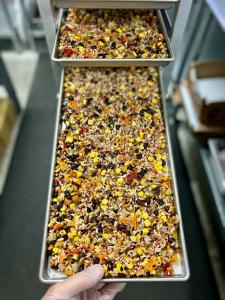 Freeze Dried Exotic Grains and Fire Roasted Vegetables
