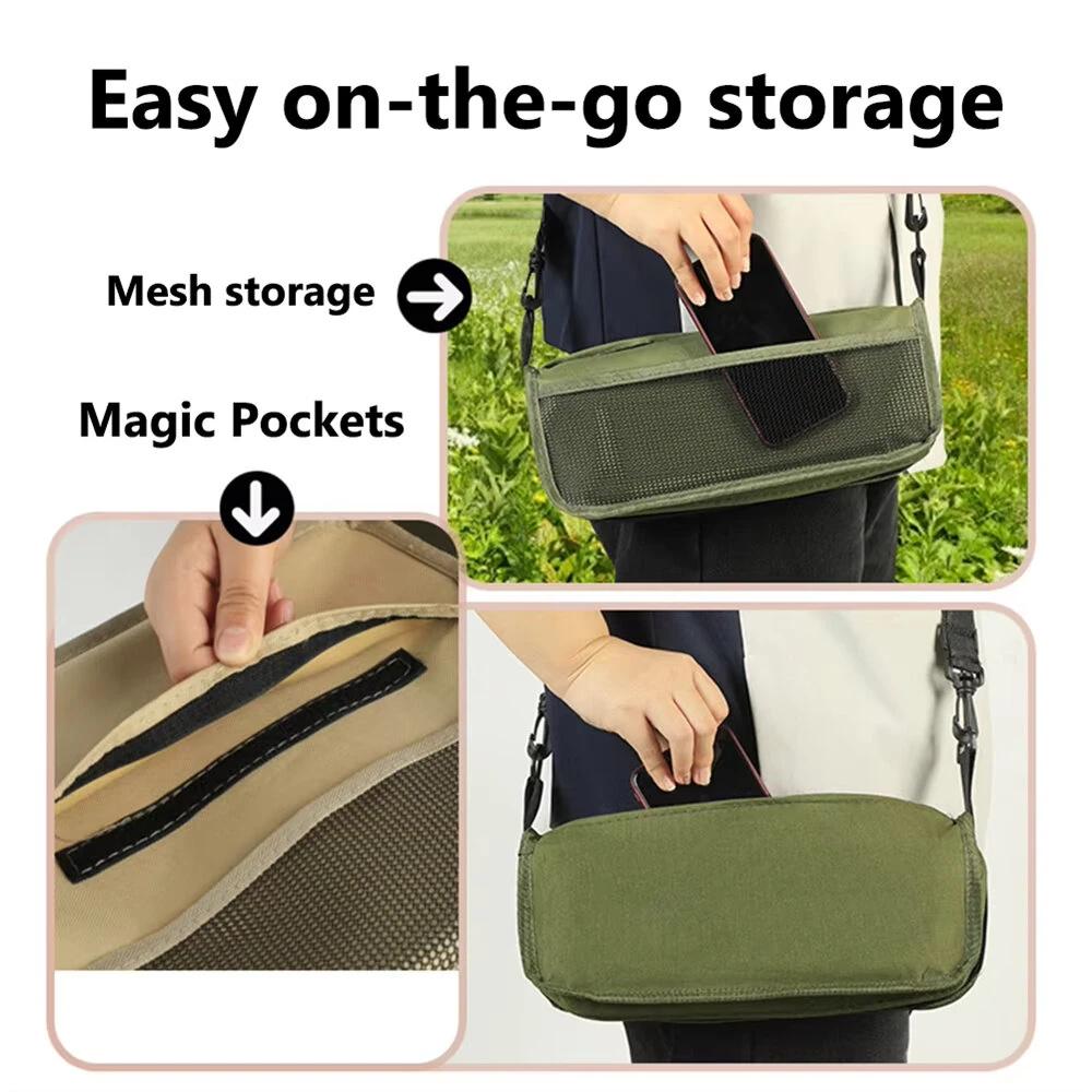 Foldable Backpack Stool / Chair - Lightweight - Outdoor - Folding Chair for Fishing, Camping, Cabin, Travel and Bug-Out Gear