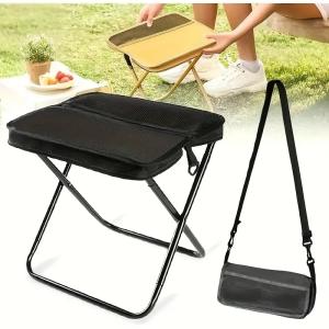 Foldable Backpack Stool / Chair - Lightweight - Outdoor - Folding Chair for Fishing, Camping, Cabin, Travel and Bug-Out Gear