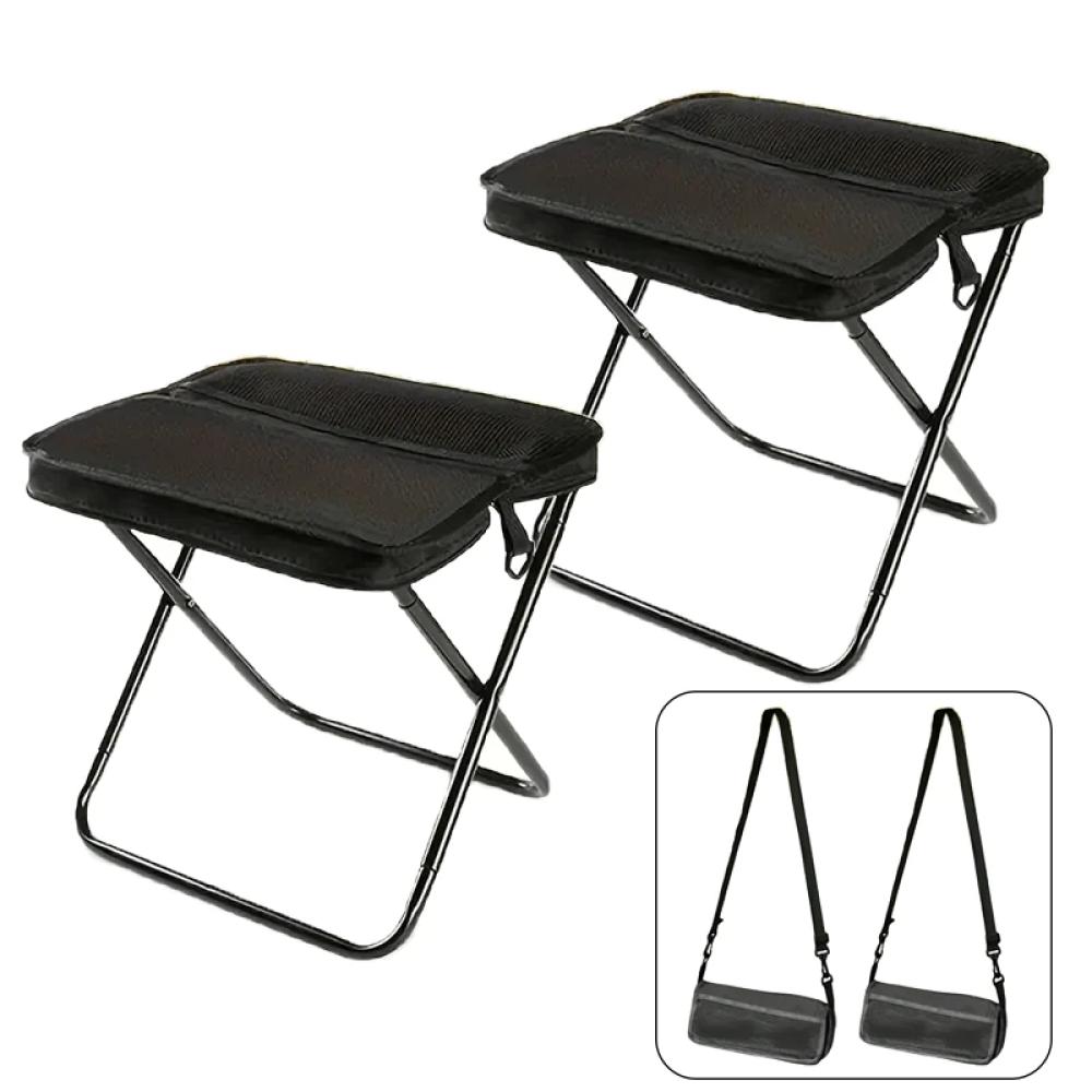 Foldable Backpack Stool / Chair - Lightweight - Outdoor - Folding Chair for Fishing, Camping, Cabin, Travel and Bug-Out Gear