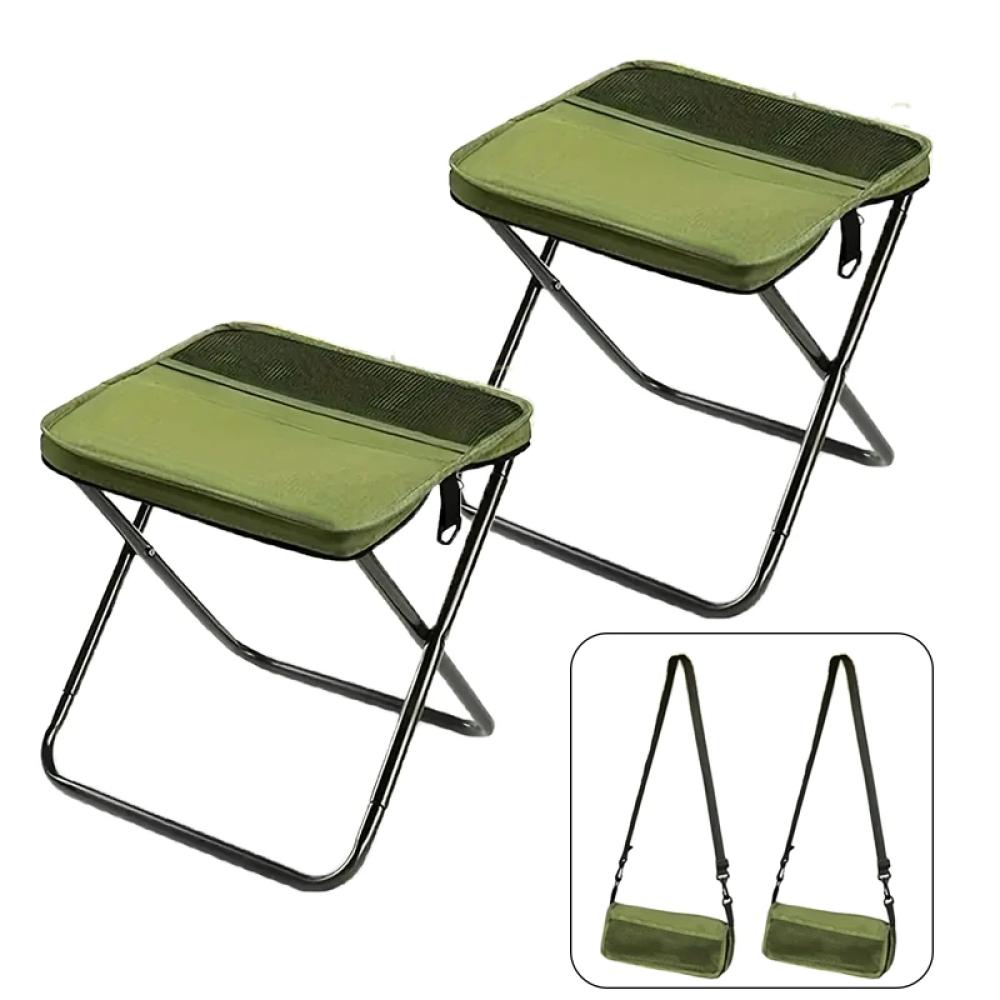 Foldable Backpack Stool / Chair - Lightweight - Outdoor - Folding Chair for Fishing, Camping, Cabin, Travel and Bug-Out Gear