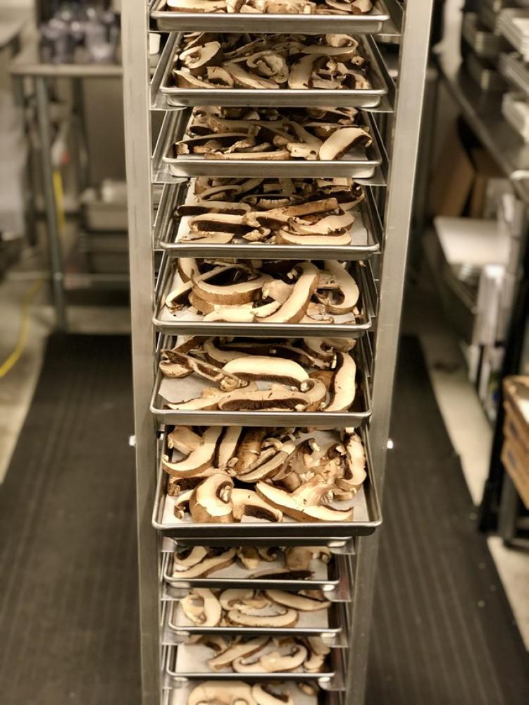 Freeze Dried Sliced Portobellini Mushrooms