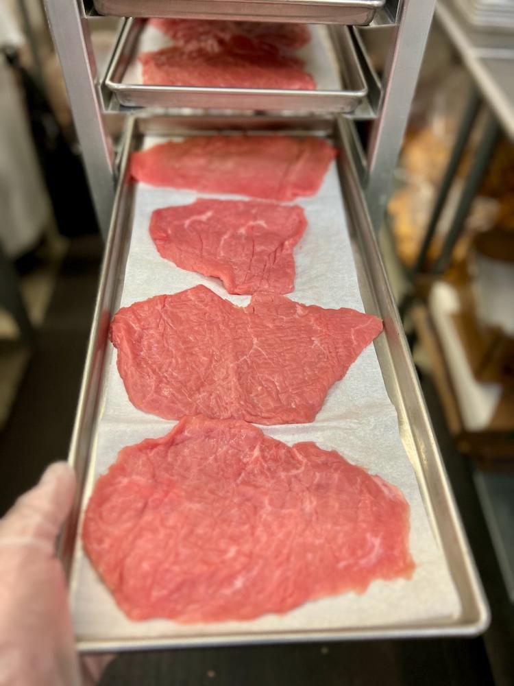 Freeze Dried Uncooked Pounded Veal Cutlets