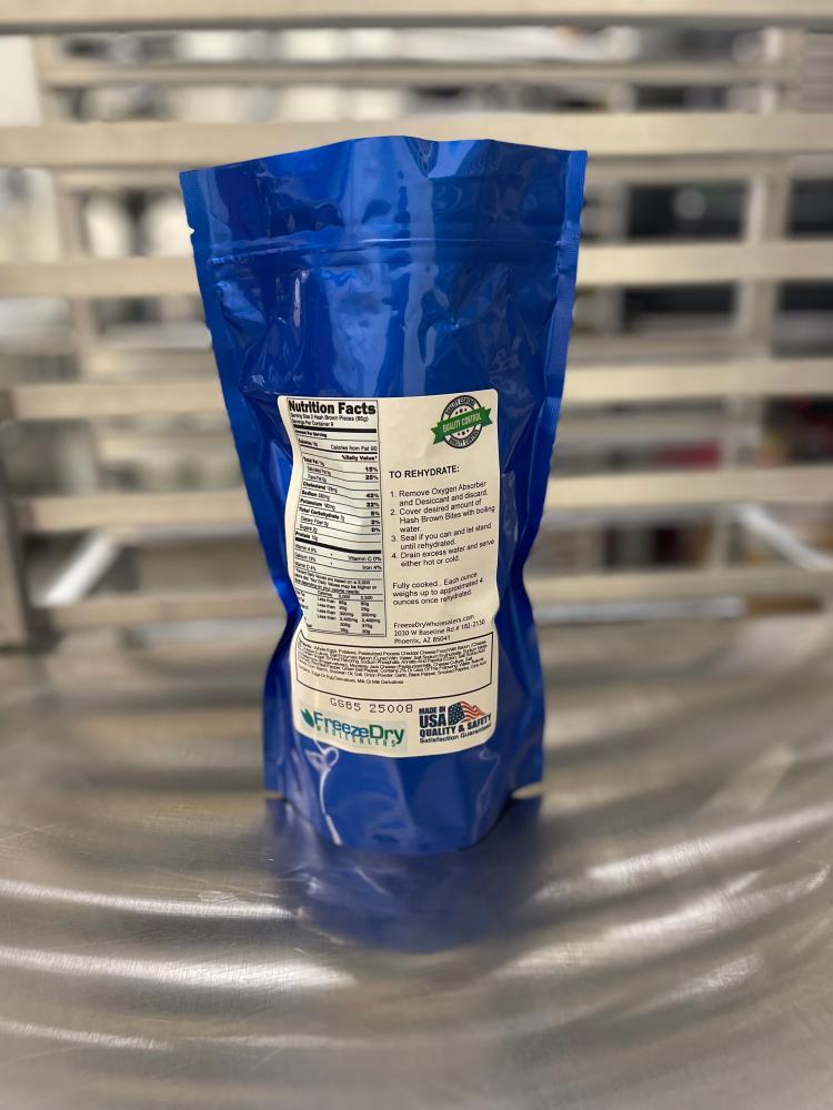 [LIMITED PRODUCTION] Freeze Dried Fully Cooked Hash Brown, Bacon, Egg, Cheese and Bell Pepper Bites
