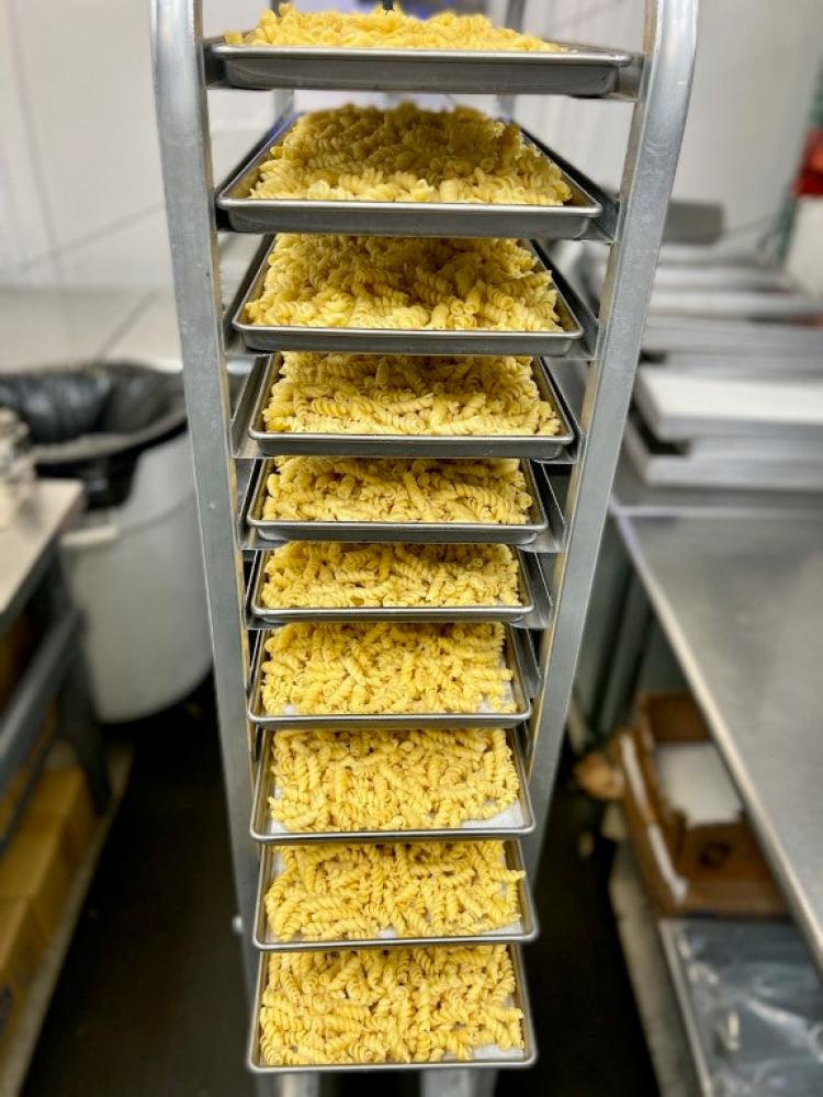 Freeze Dried Fully Cooked Rotini Pasta