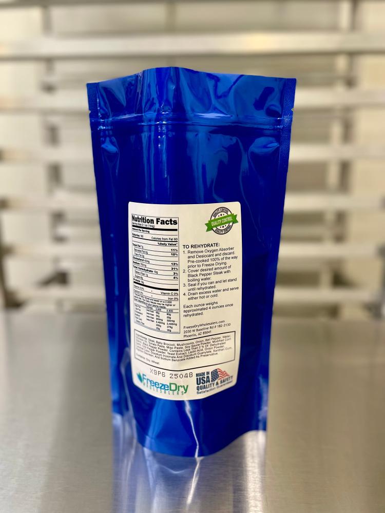 [PRE-SALE] Freeze Dried Gourmet American-Chinese Inspired Fully Prepared Black Pepper Sirloin Steak Entree