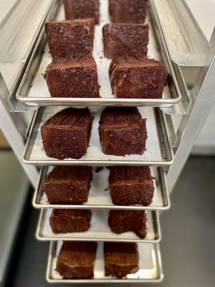 Freeze Dried Strawberries and Chocolate Cake Combo Box