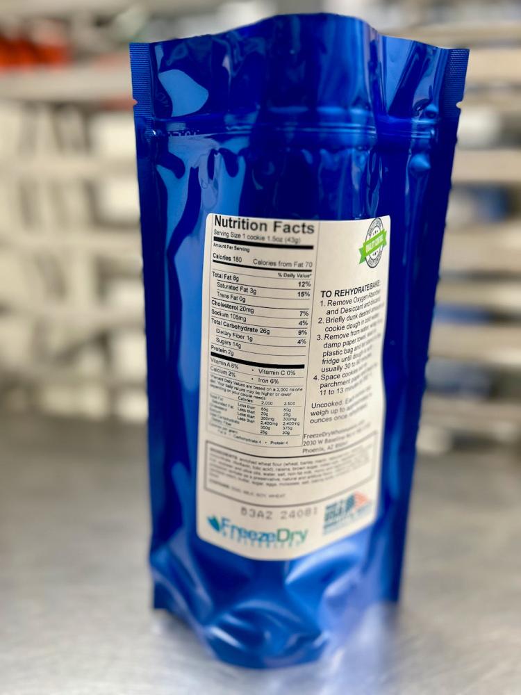 Freeze Dried Oatmeal Raisin Cookie Dough