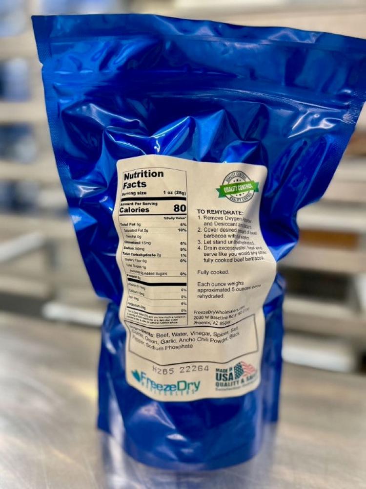 Freeze Dried Fully Cooked Beef Barbacoa