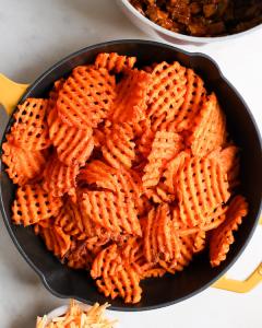 Freeze Dried Lattice-Cut Sweet Potato Fries