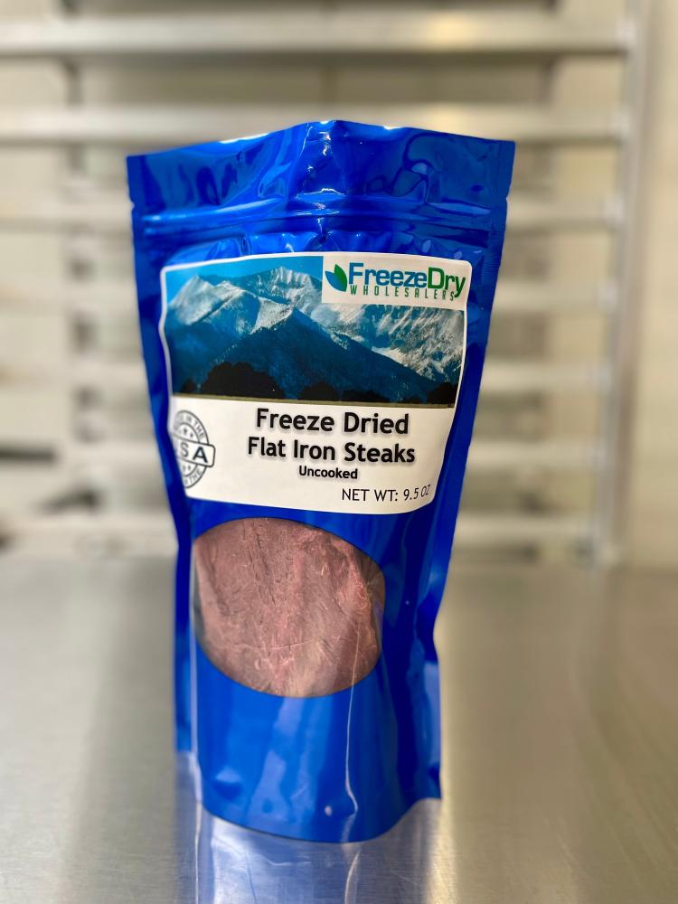 LIMITED PRODUCTION RUN Freeze Dried Black Angus USDA Prime Flat Iron Steaks