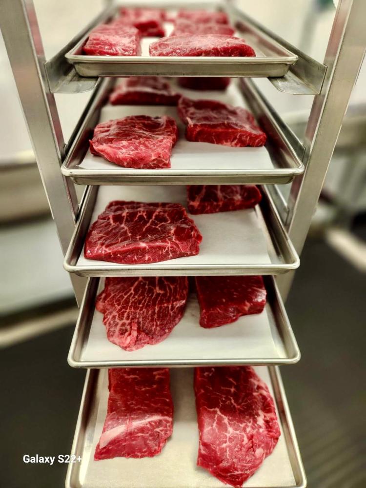 LIMITED PRODUCTION RUN Freeze Dried Black Angus USDA Prime Flat Iron Steaks