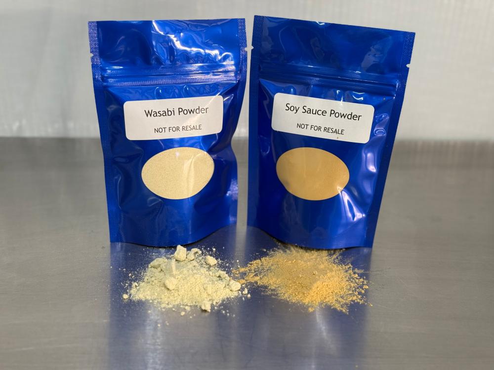 [LIMITED PRODUCTION] Freeze Dried Authentic Freshly Made, Fully Prepared Wasabi Powder and Soy Sauce Powder