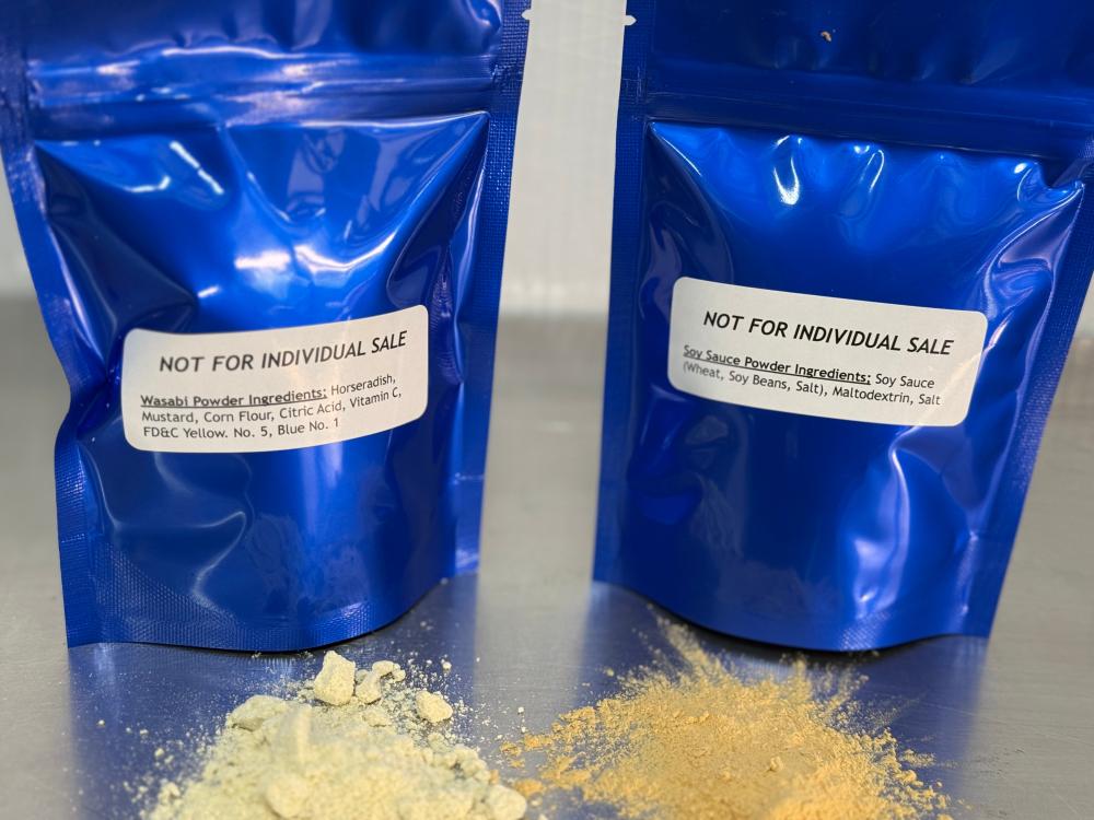 [LIMITED PRODUCTION] Freeze Dried Authentic Freshly Made, Fully Prepared Wasabi Powder and Soy Sauce Powder