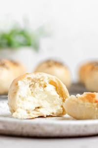 LIMITED PRODUCTION Freeze Dried Fully Cooked Plain Cream Cheese Stuffed Bagel Bites
