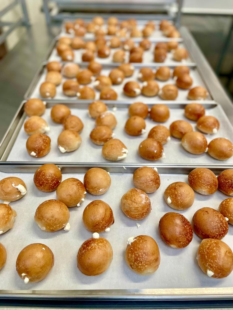 LIMITED PRODUCTION Freeze Dried Fully Cooked Plain Cream Cheese Stuffed Bagel Bites