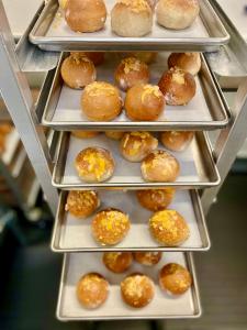 LIMITED PRODUCTION Freeze Dried Fully Cooked Cheddar and Jalapeño Cream Cheese Stuffed Bagel Bites