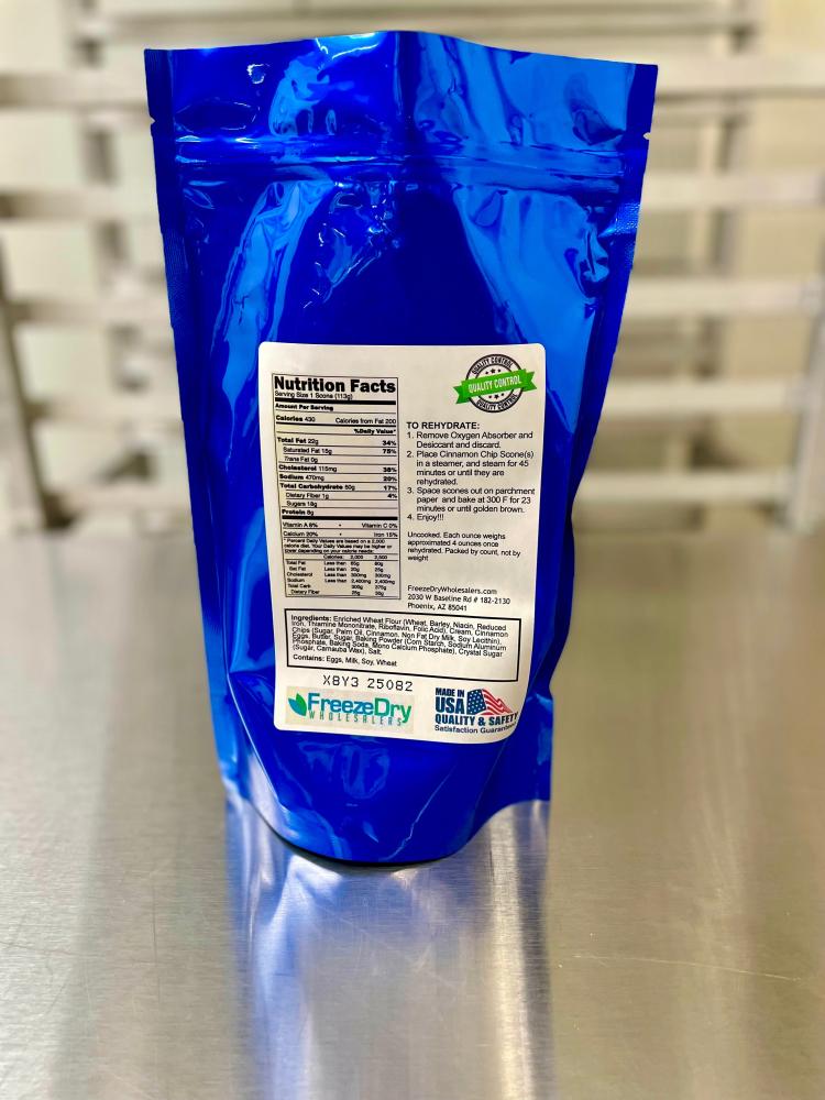 Freeze Dried Ready To Bake Cinnamon Chip Scones