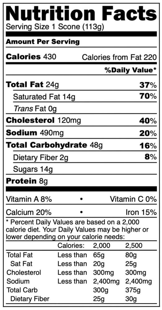 Freeze Dried Ready To Bake Chocolate Chip Scones