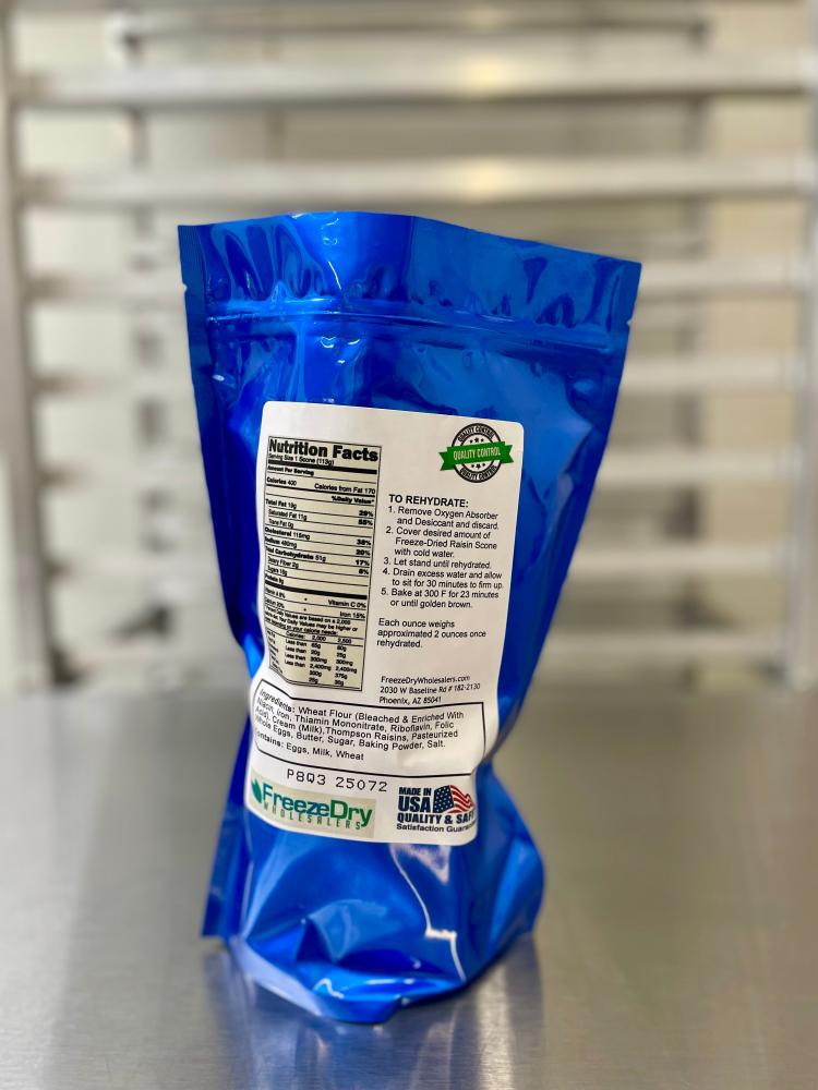 Freeze Dried Ready To Bake Raisin Scones