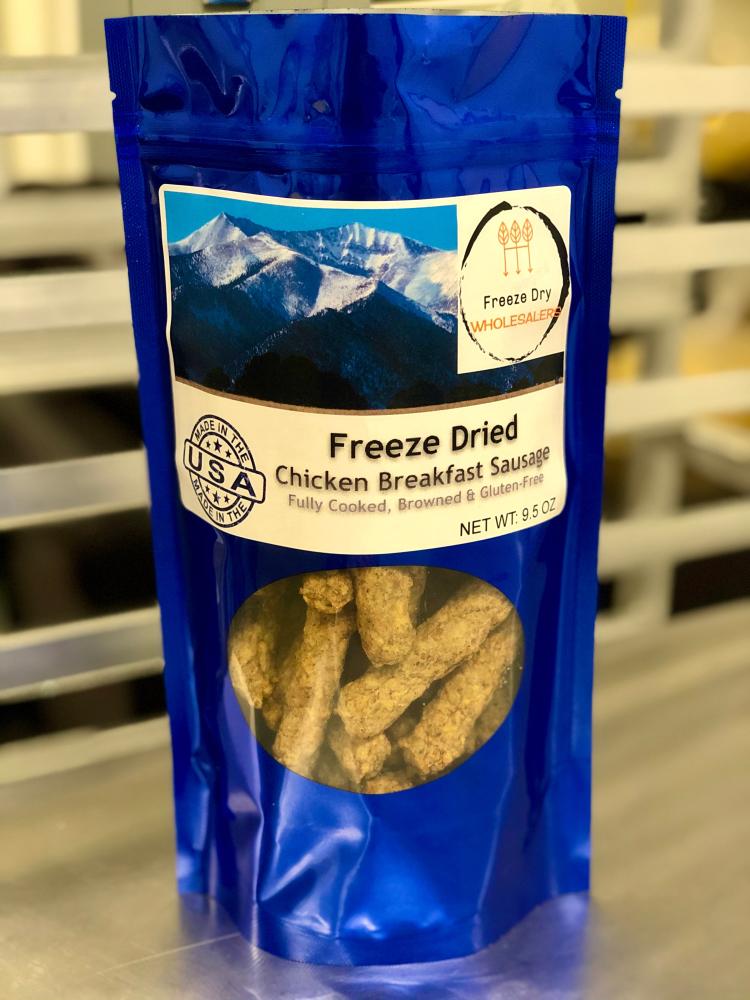 Freeze Dried Fully Cooked Cheese Omelet Breakfast Meal Deal Bundle/Combo - Four Packs Total; Freeze Dried Cheese Omelets, Diced Potatoes, Chicken Breakfast Sausages and Buttermilk Biscuits!