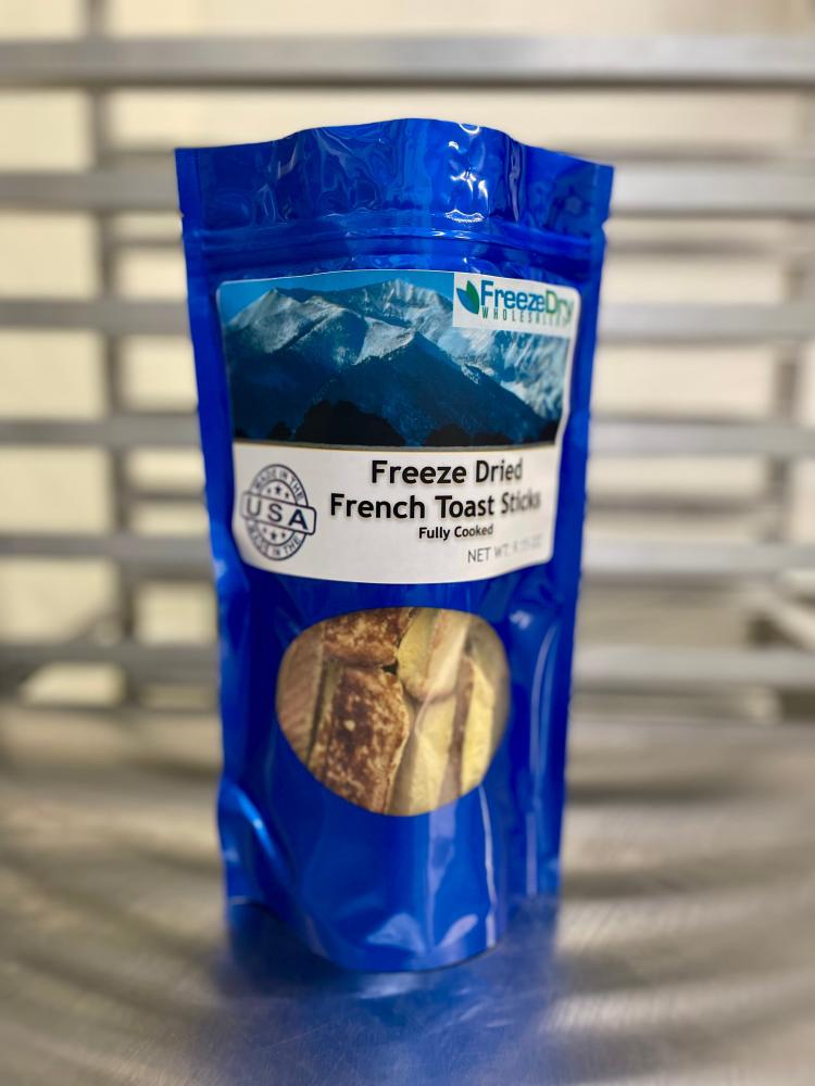 Freeze Dried Fully Cooked Scrambled Egg Breakfast Meal Deal Bundle/Combo - Four Packs Total; Freeze Dried Scrambled Eggs, Hash Brown Potatoes, Turkey Breakfast Sausages and French Toast Sticks!