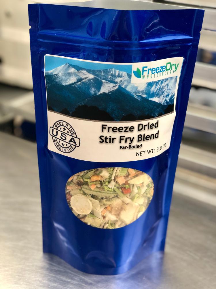 Freeze Dried Chicken Stir Fry Meal Deal Bundle/Combo - Four Packs Total; Freeze Dried Chicken Breast Strips, Stir Fry Veggies, Fried Rice and Vegetable Egg Rolls!