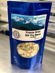 Freeze Dried Chicken Stir Fry Meal Deal Bundle/Combo - Four Packs Total; Freeze Dried Chicken Breast Strips, Stir Fry Veggies, Fried Rice and Vegetable Egg Rolls!