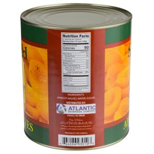 #10 Can Peeled Apricot Halves in Light Syrup - 6/Case