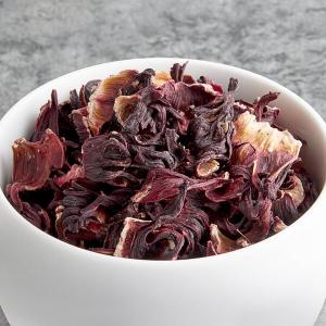 Organic Hibiscus Flowers Whole Herbal Loose Leaf Tea 1 lb. - Davidson's 