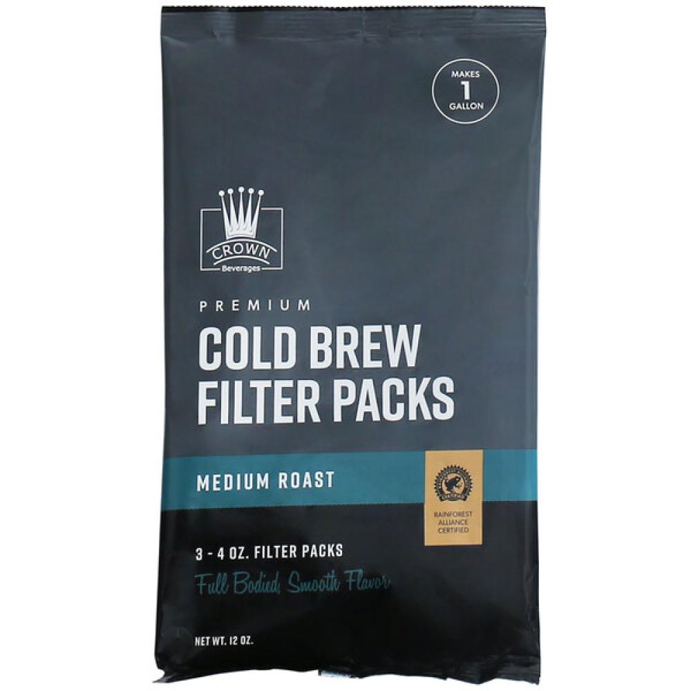 Cold Brew Filter Pack Bags 1 Gallon - 12/Case - Crown Beverages 