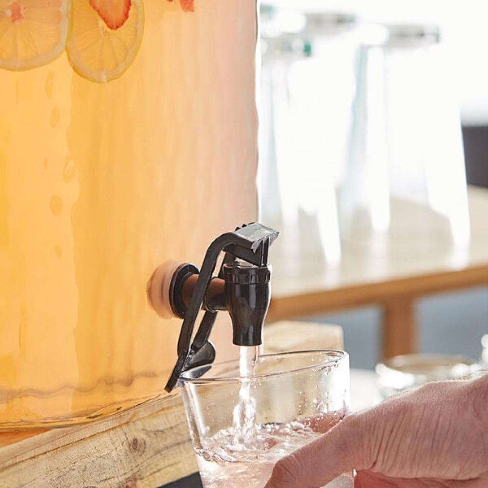 Acopa Hands-Free Replacement Black Spigot for Beverage Dispensers