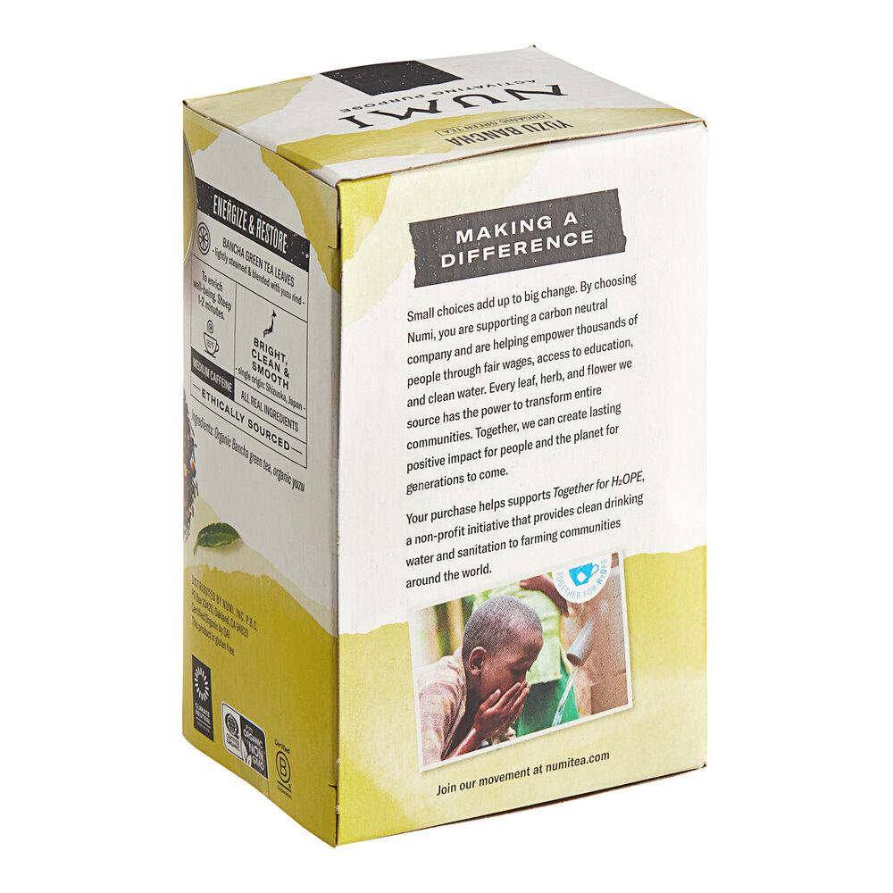 Organic Yuzu Bancha Tea Bags - 16/Box Numi 