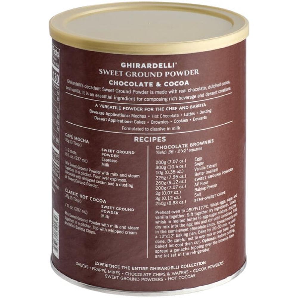 Sweet Ground Chocolate & Cocoa Powder - Ghirardelli 3 lb. 