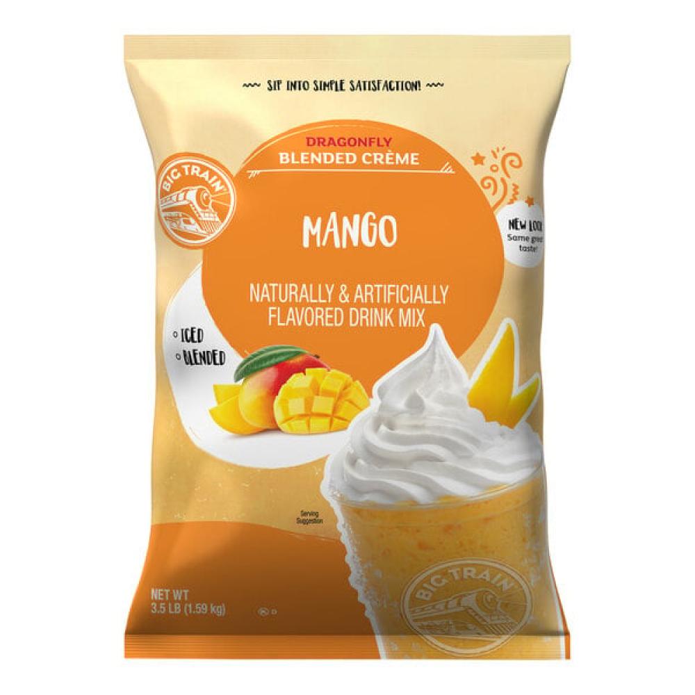 Dragonfly Mango Blended Creme Frappe Mix -  3.5 lb.  5/Case