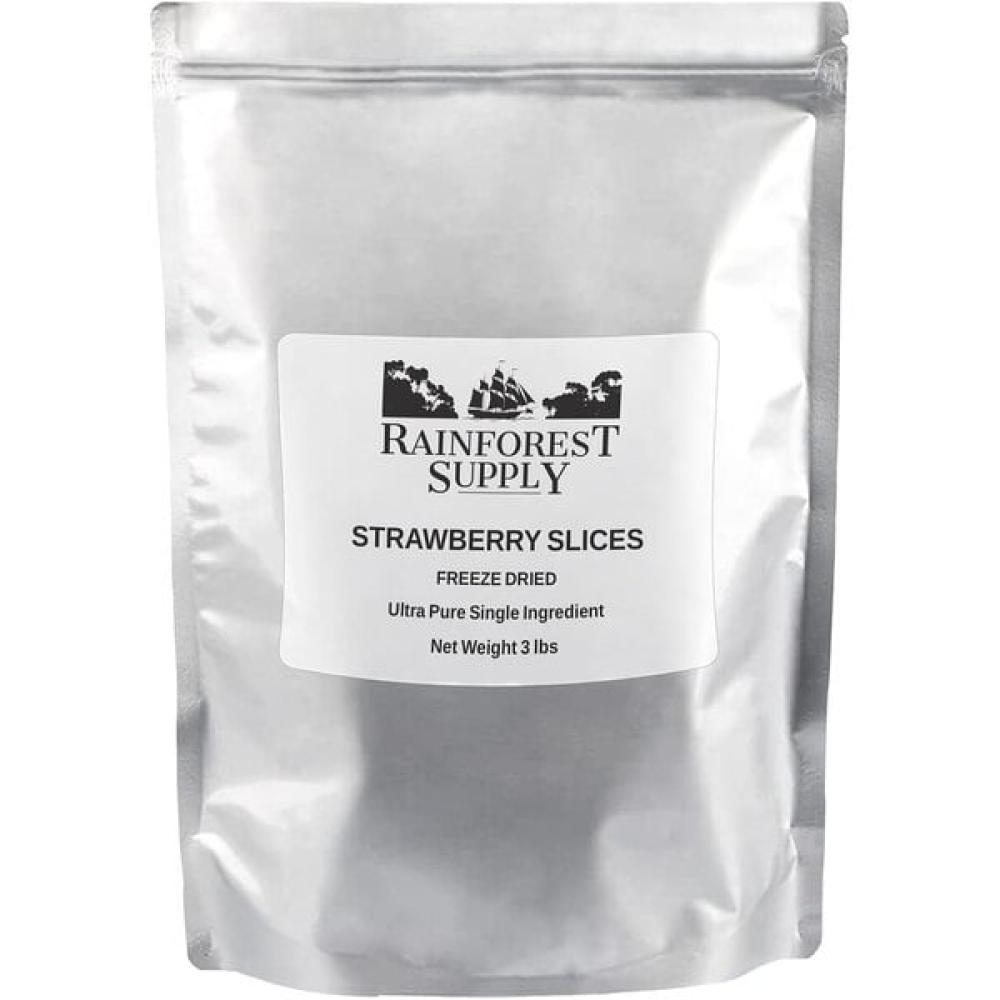 Rainforest Supply Freeze-Dried Strawberry Slices 3 lb.